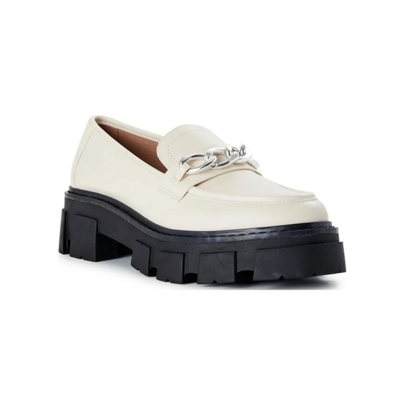 NOBO Shoes - White Platform Loafers